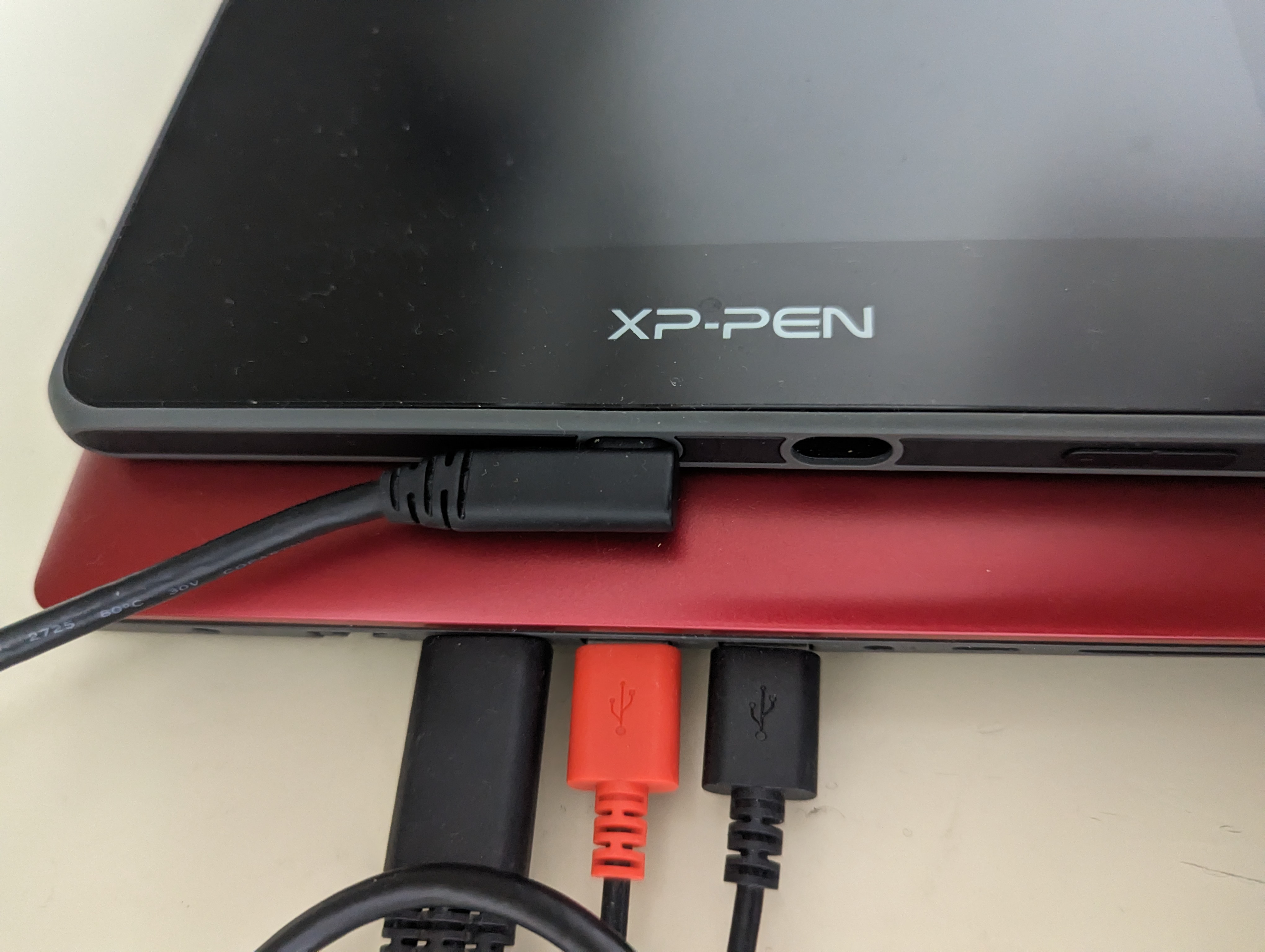 前のパソコンの３in１ケーブル接続